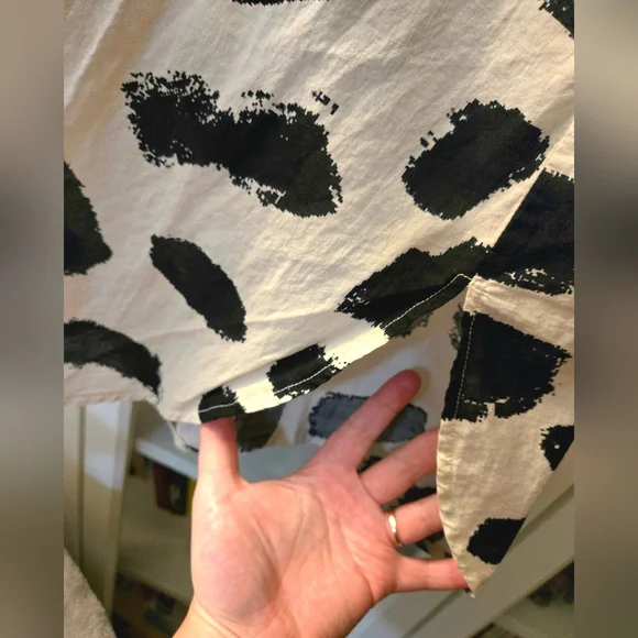 ✨️HOST PICK✨️ 100% Cotton Abstract Print Button Down Dress by Ulla Popken - Picture 8 of 15